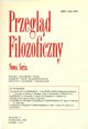 Przegląd Filozoficzny Nowa Seria numer 1/2001 (37)